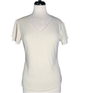 Calvin Klein Women's Blouse, Small Sand - Lined- EUC